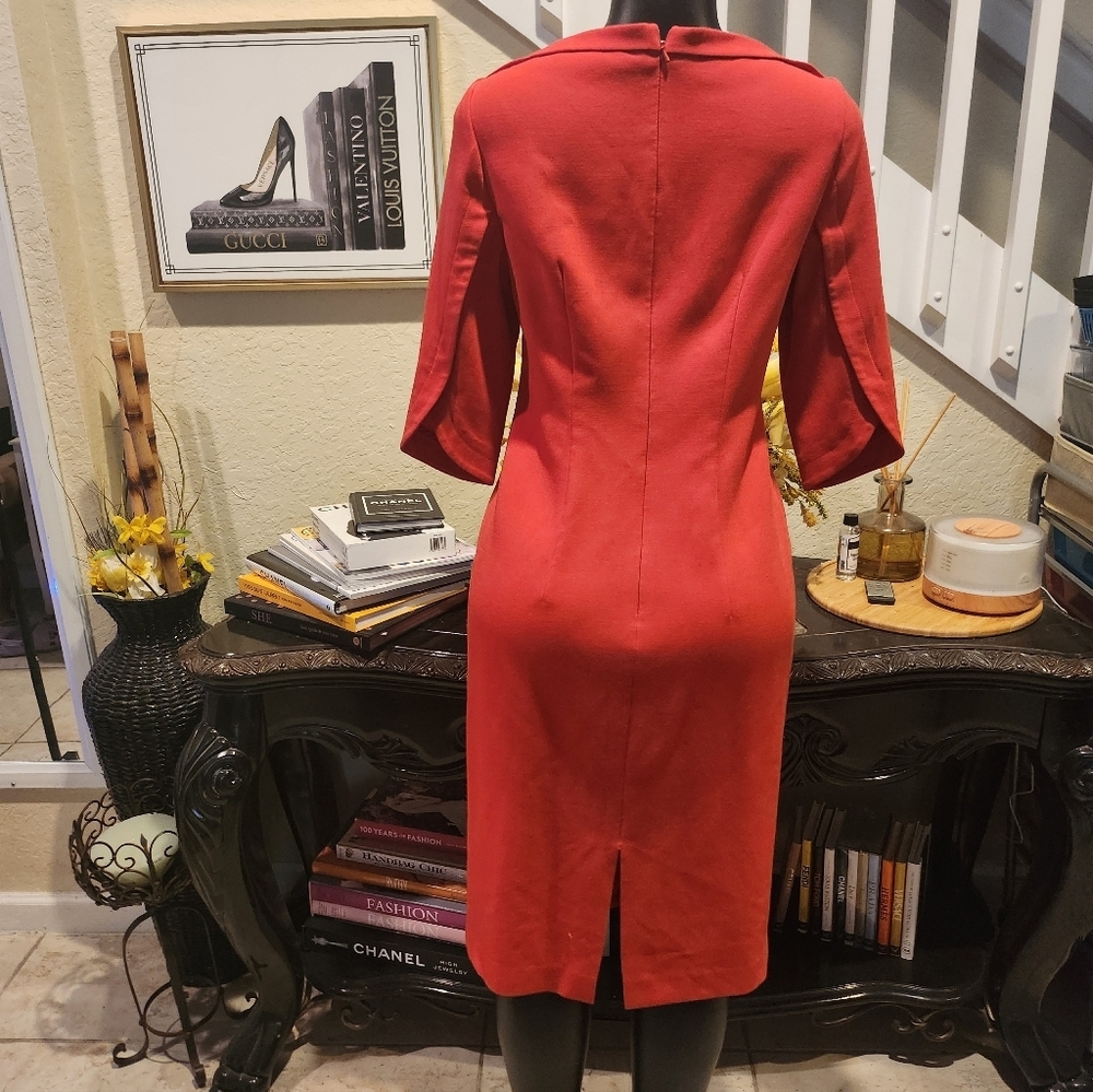 Black Halo Petal sleeves dress size 10 - Picture 6 of 7